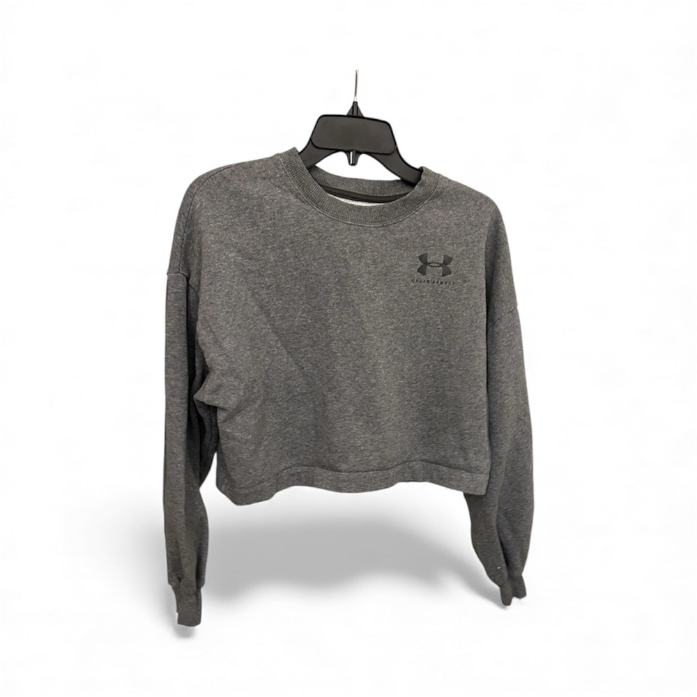 Under Armour Women's grey Cropped Top Sz. Small, petite
